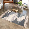 Cotton and Linen Tufted Handmade Tassel Rug | Other Styles Available