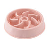 Pastel Colored Plastic Choke Prevention Pet Food Bowl