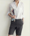 Linen Long-Sleeved Button-up Shirt