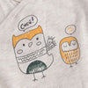 Long Sleeve Owl Cartoon Baby Onesie Set