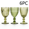 Vintage Style Stained Glass Embossed Goblet