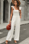 Smocked Ruffled Wide Leg Jumpsuit | Available in 5 Colors