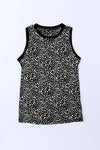 Black Dotted Print Casual Tank Top for Women | Available in 5 Colors