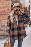 Multicolor Plaid Colorblock Button Up Shacket | Other Colors Available