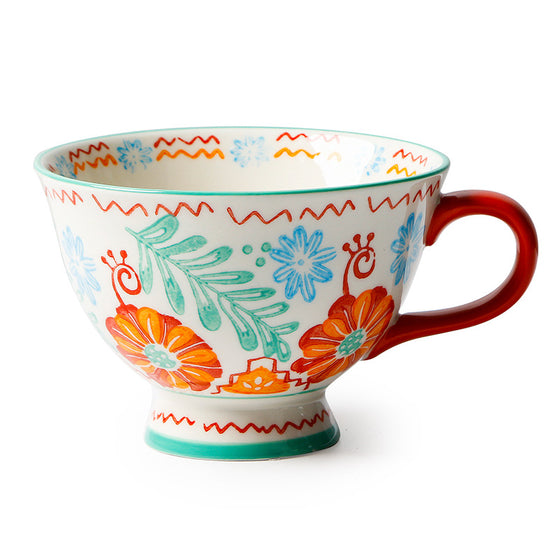 Color Retro Ceramic Coffee Cup