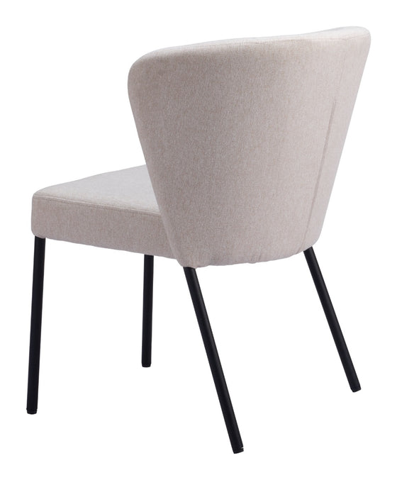 Set of Two Aimee Dining Chair Cream