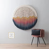 Nordic Hand-dyed Woven Round Tapestry