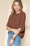 Coffee Batwing Sleeve Sweater | Available in Beige