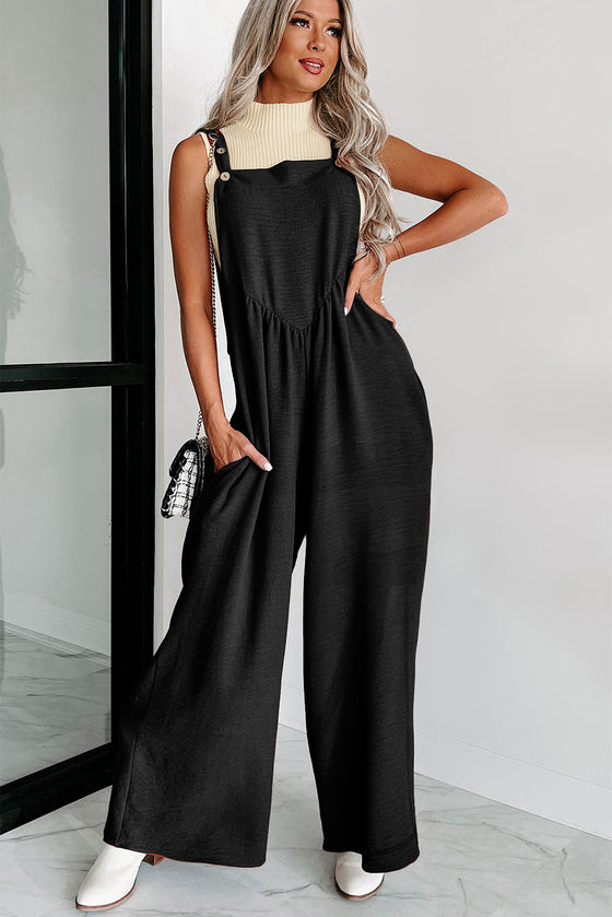 Black Wide Leg Jumpsuit | Available in 2 Colors