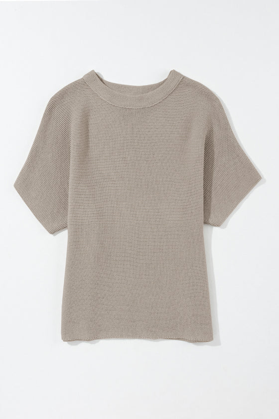 Coffee Batwing Sleeve Sweater | Available in Beige