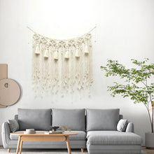  Hand-Woven Boho Tapestry Wall Hanging with Tassels