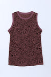 Black Dotted Print Casual Tank Top for Women | Available in 5 Colors