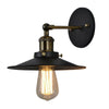 Wrought Iron Industrial Interior Wall Sconce in Black Finish