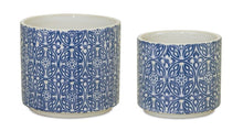  Blue and White Ornate Pot Set