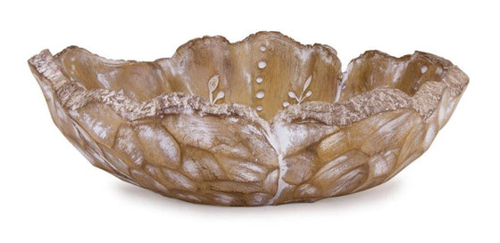 12.5" Rustic Style Bloom Serving Bowl