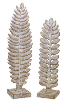  Leaf on Stand Decor-Set of 2