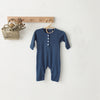 Ribbed Cotton Baby Bodysuit Pajamas