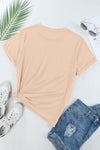 Pink Solid Color Basic Crew Neck Plain Tee | Available in 7 Colors