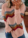 Retro Colored Striped Sweatshirt