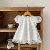 Baby Princess Hundred Days Banquet Clothes Puff Short Sleeve Cotton Lace Skirt