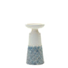 Scallop Design Candle Holder (Set of 2) in Blue