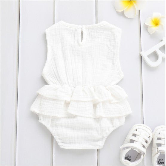 Girl Baby Clothes - Ruffled Summer Romper