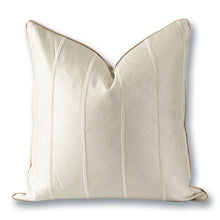  Luxurious 20" x 20" Throw Pillow Cover in Cream with Scandinavian Pattern