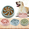 Pastel Colored Plastic Choke Prevention Pet Food Bowl