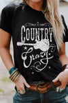 Black Country Music Graphic T-Shirt