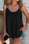 Black Eyelet Tank Top