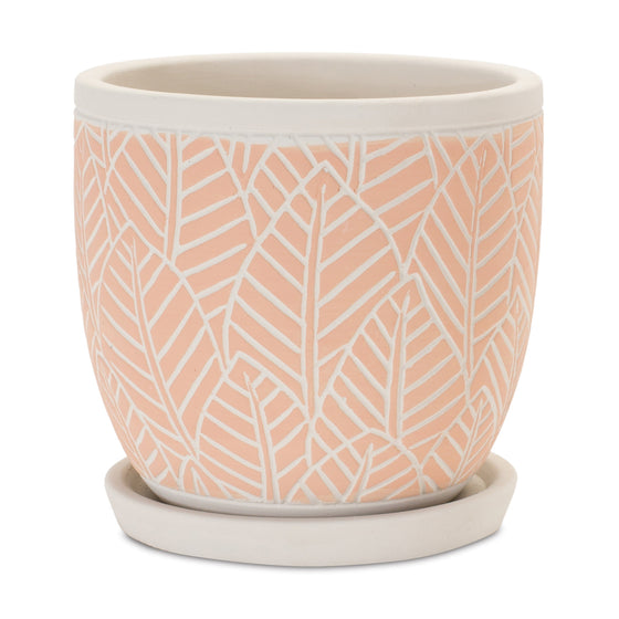 Pink Cement Pot Set