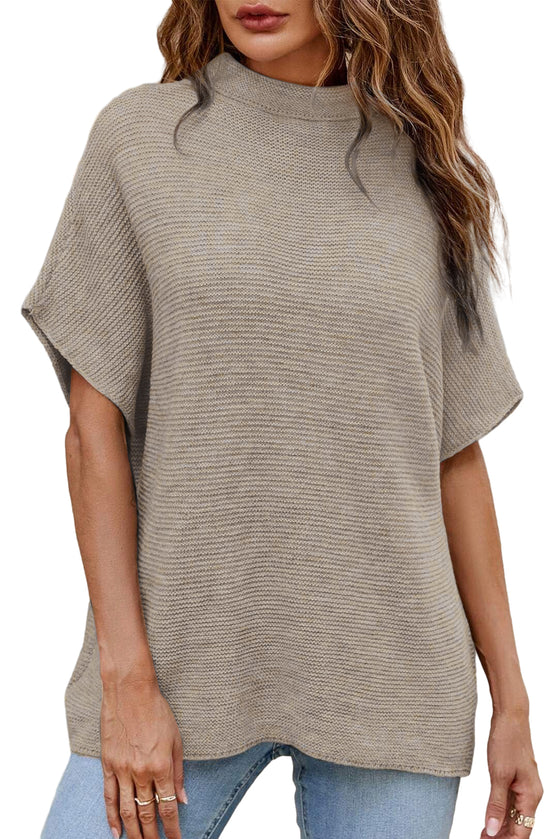 Coffee Batwing Sleeve Sweater | Available in Beige