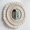 Macrame Decorated Wall Mirror