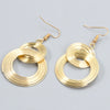 Double Hoop Earrings in Gold Finish