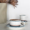 Nordic Wide Mouth Coffee Cup and Saucer