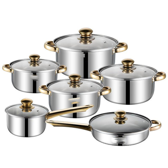 Stainless Steel Cooking Pot Set