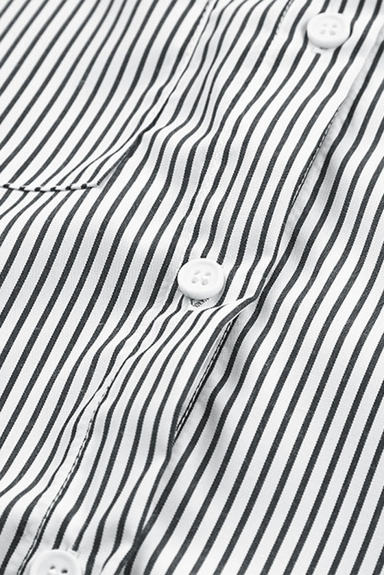 Light Blue Striped Button-up Shirt | Available in 3 Colors