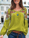 Floral Embroidered Blouse for Women | Available in 3 Colors