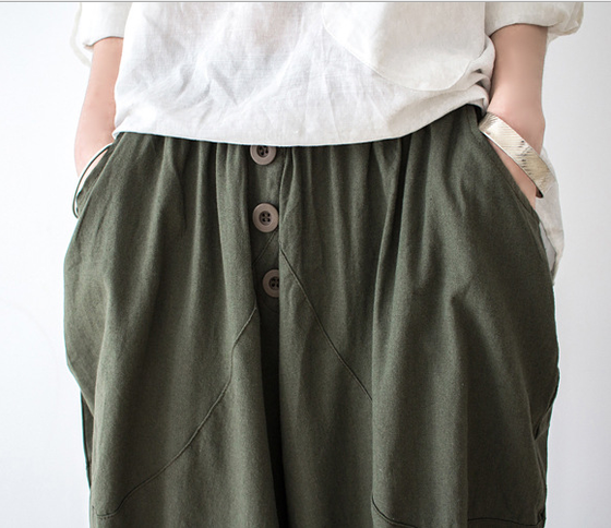 Linen Harem Pants