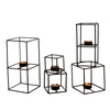 Wrought Iron Geometric Candle Holder