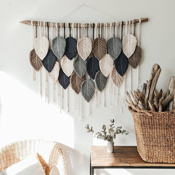 Multi-Colored Rustic Macrame Wall Hanging