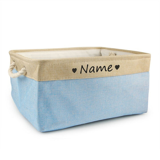 Personalized Dog Toy Basket Free Print Pet Storage Box Cat