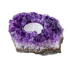 Natural Purple Amethyst Candle Holder