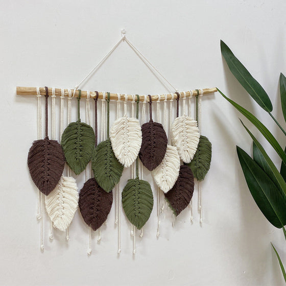 Multi-Colored Rustic Macrame Wall Hanging