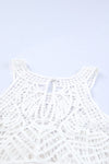 White Lace Sleeveless Top