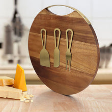  4-piece Cheese Knife And Cheese Board Set