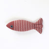 Chevron Patterned Cat Fish Toy