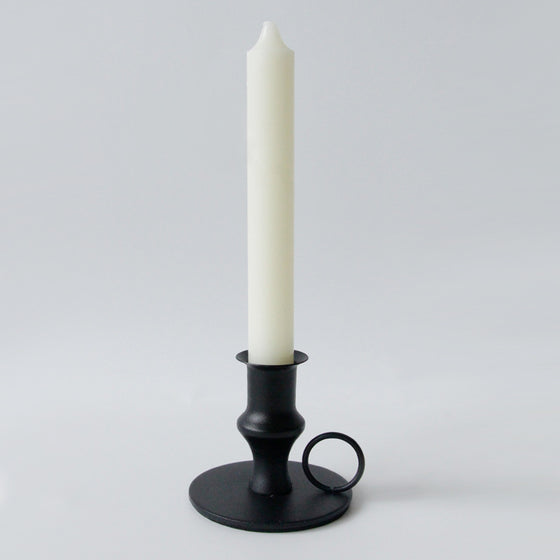 Retro Portable Candle Holder in Black or Gold Finish
