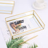 Storage Exquisite Glass Jewelry Tray For Earrings Necklace Ring Pendant Bracelet Makeup Display Stand