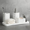 Four-piece Modern Resin Marble Bathroom Set